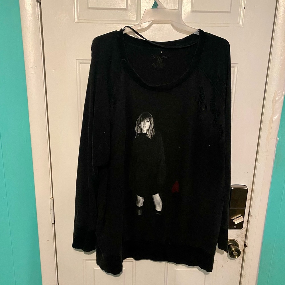 Taylor Swift reputation Distressed Sweatshirt